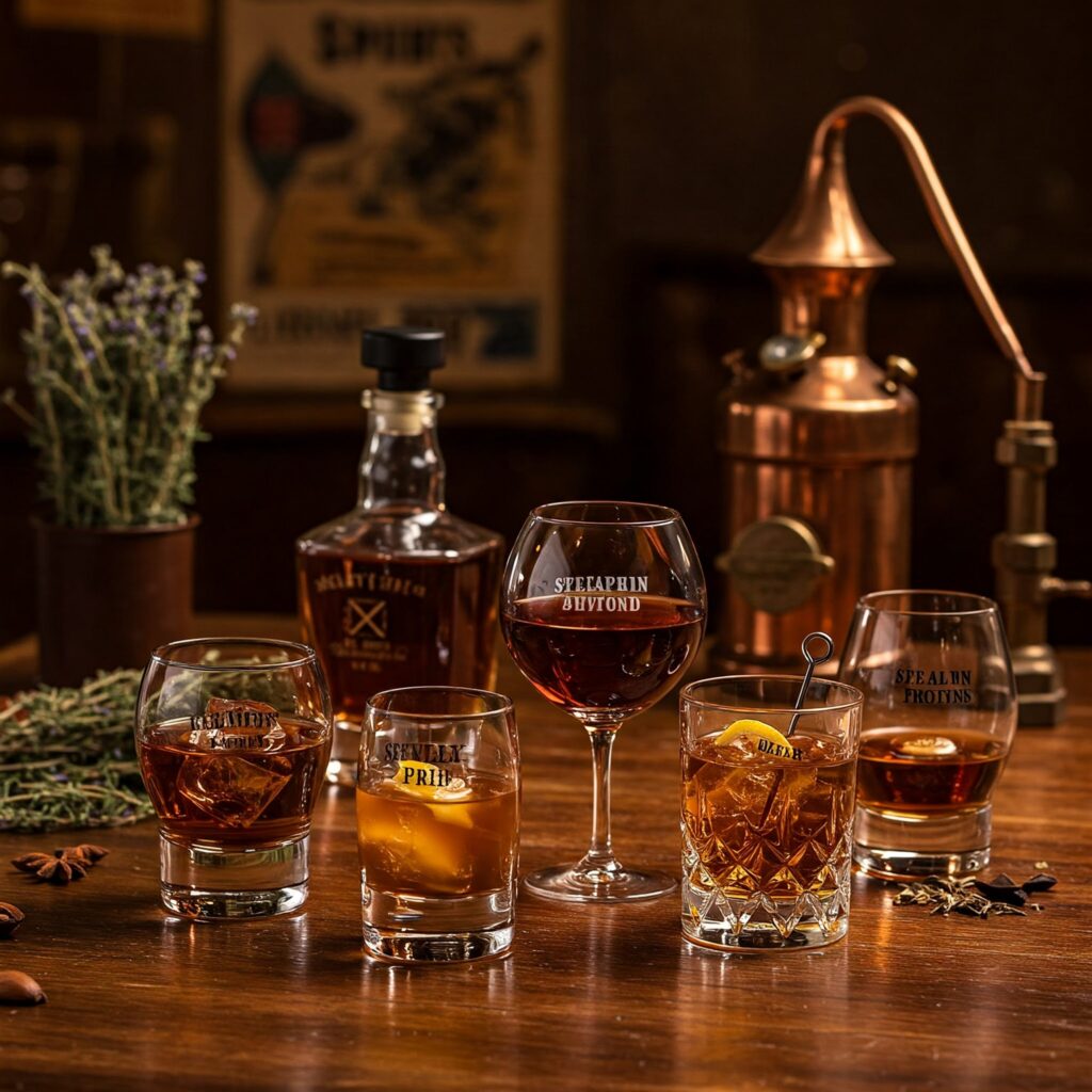 Évolution des spiritueux à travers l'histoire : gin, whisky, amers et tendances actuelles.